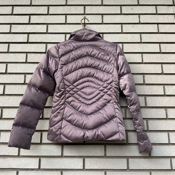 The North Face Aconcagua 550 Down Jacket Purple Satin Puffer Women’s XS - Picture 11 of 15